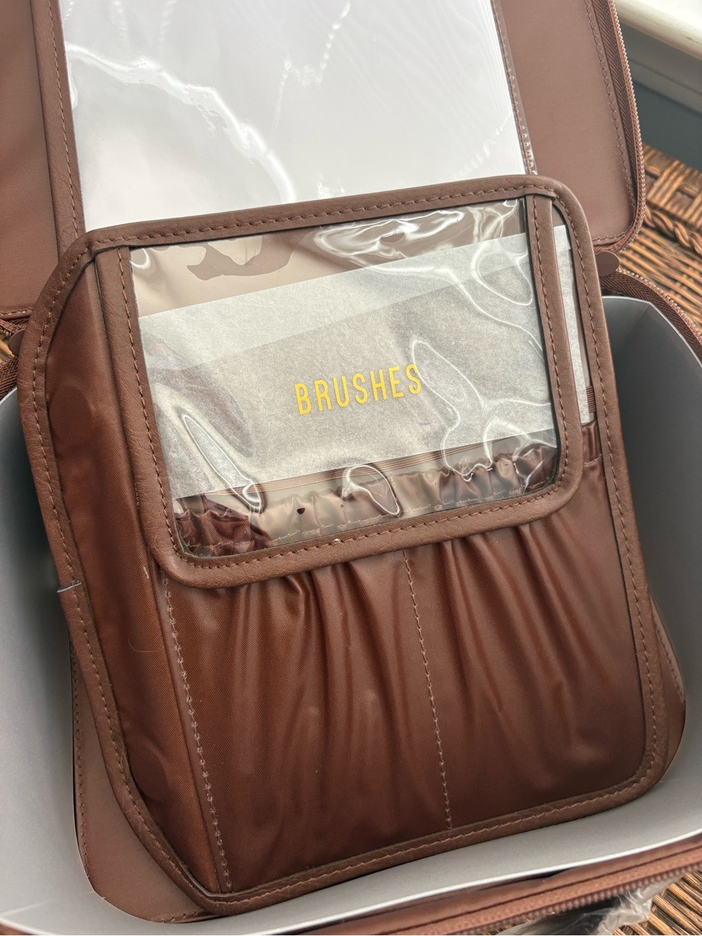 BEIS Brown Leather Cosmetic Case - Picture 5 of 5
